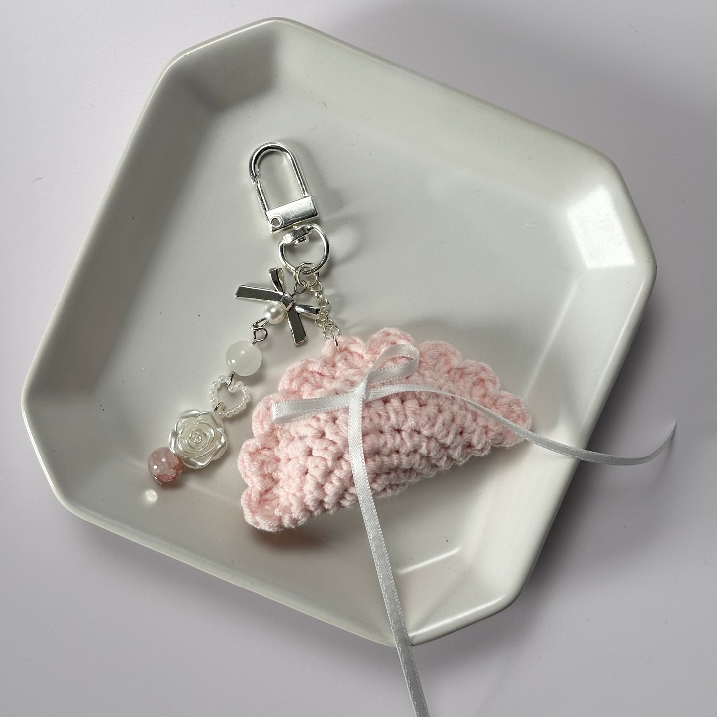 mini dumpling keychain