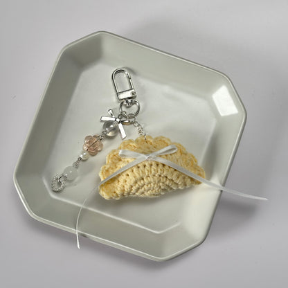 mini dumpling keychain